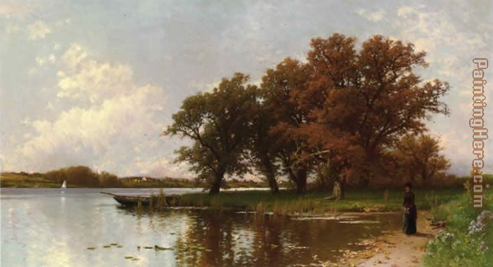 Early Autumn on Long Island painting - Alfred Thompson Bricher Early Autumn on Long Island art painting